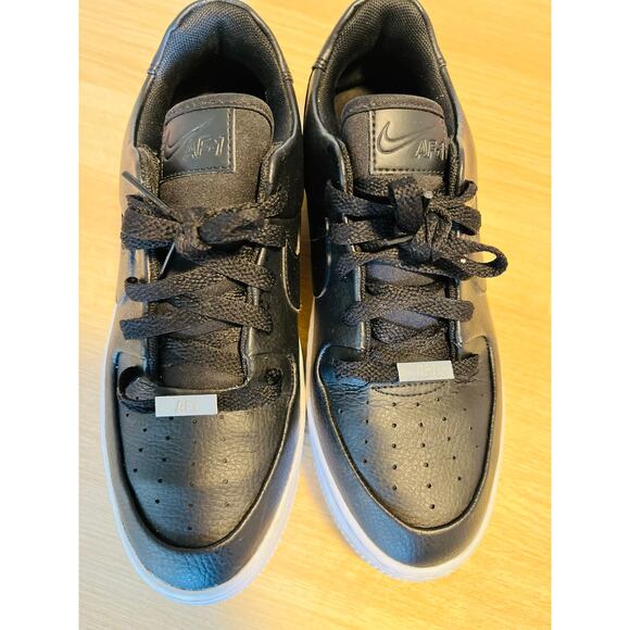 Nike Air Force 1 Sage Low Black Women’s 9 | Platform AF1 Sneakers EUC Streetwear - Picture 7 of 11